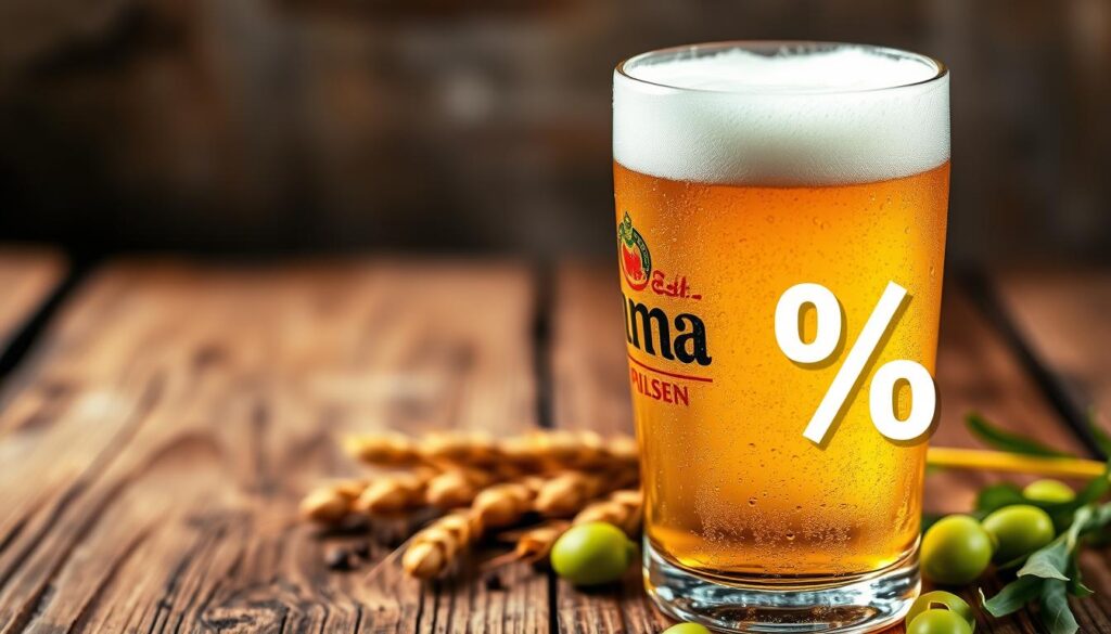 porcentagem de álcool Brahma Pilsen